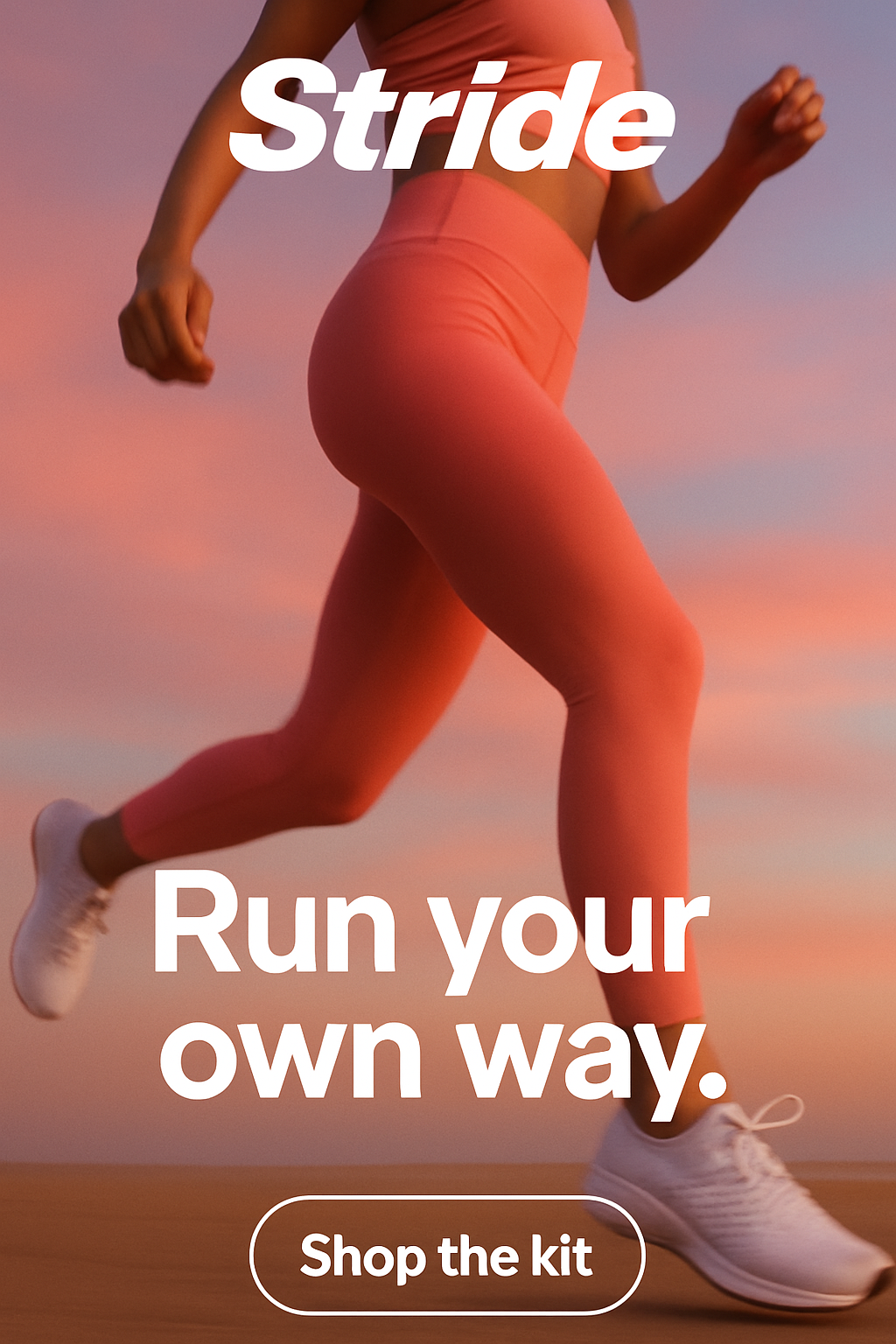 Stride ad creative generated with Social Loop