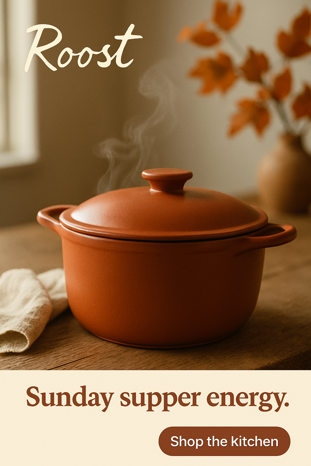 Roost ad creative generated with Social Loop