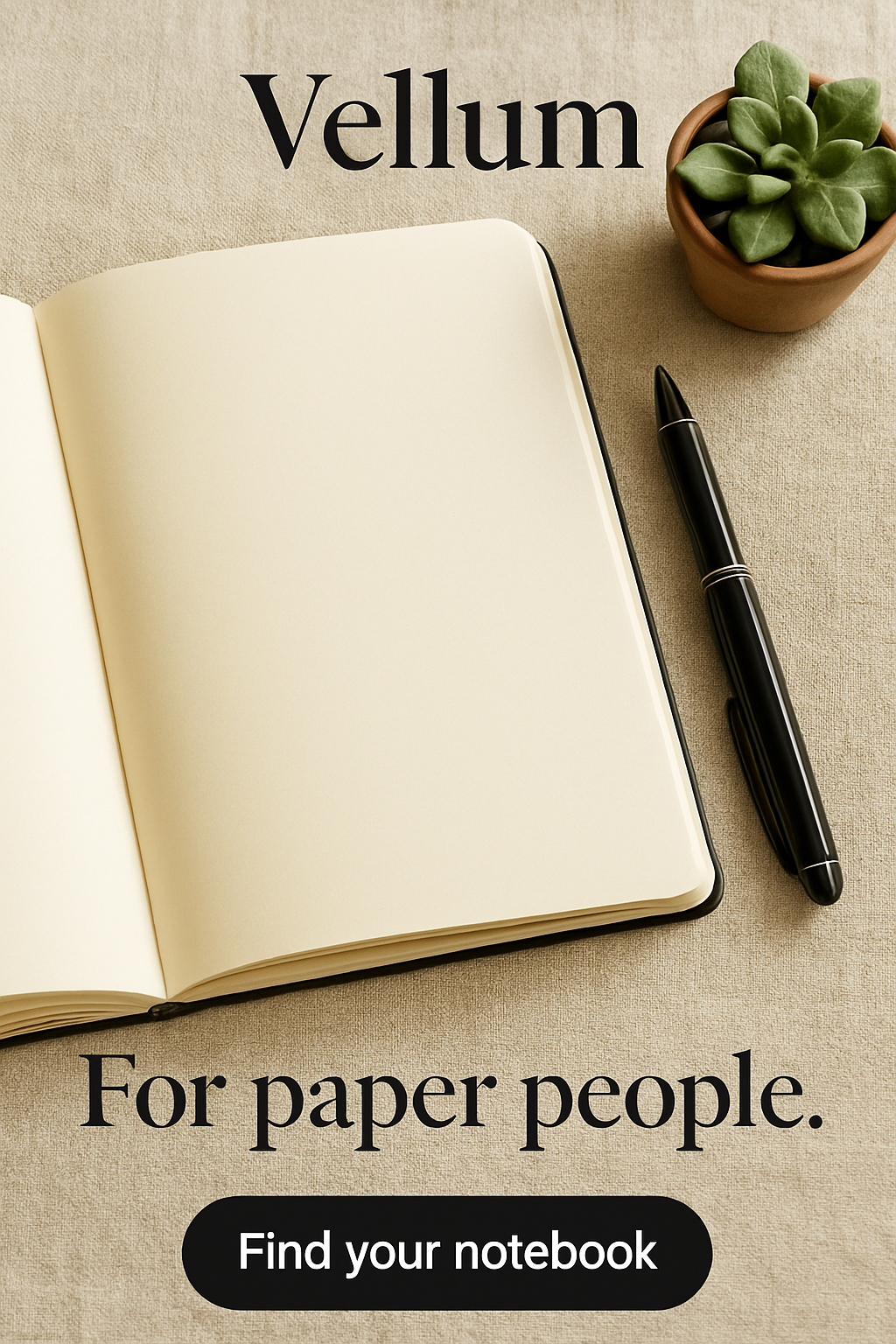 Vellum ad creative generated with Social Loop